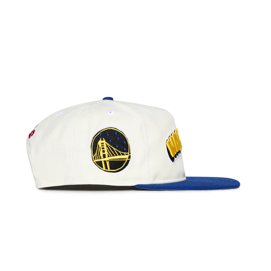 Golden State Warriors NBA B2SS x New Era Snapback Hat White Blue