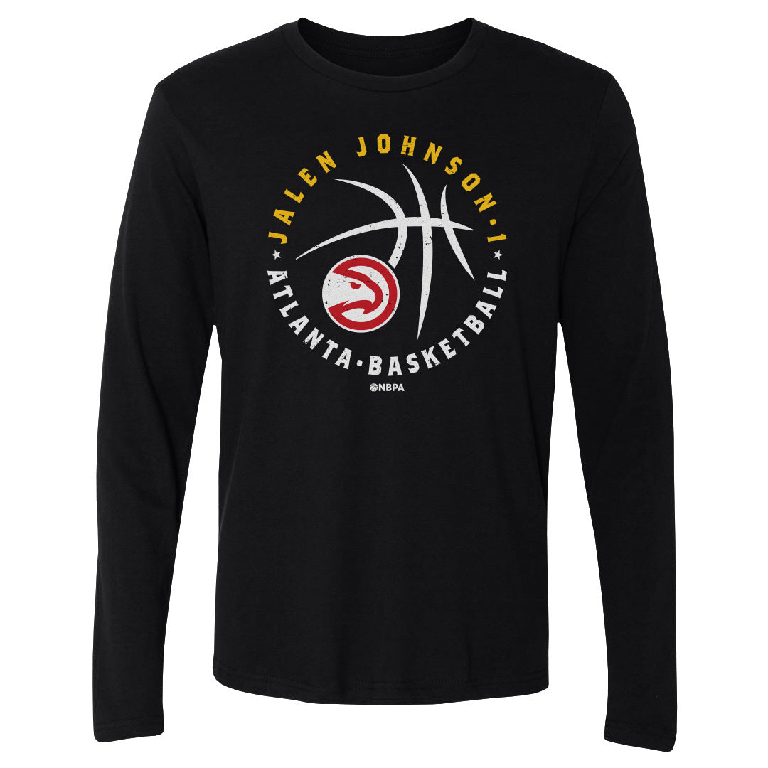Jalen Johnson Atlanta Hawks Player Ball WHT