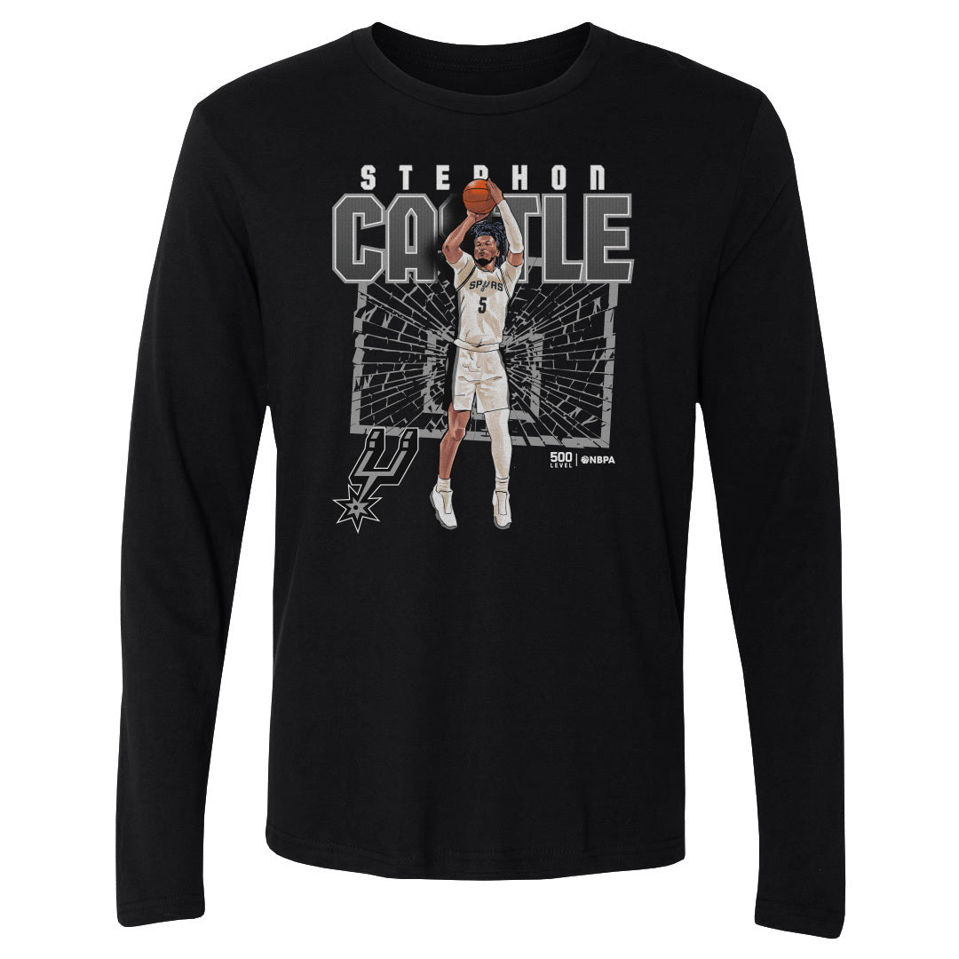 Stephon Castle San Antonio Spurs Shattered WHT