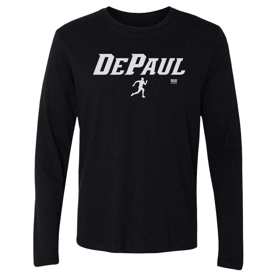 DePaul Blue Demons Track & Field Minimalist WHT