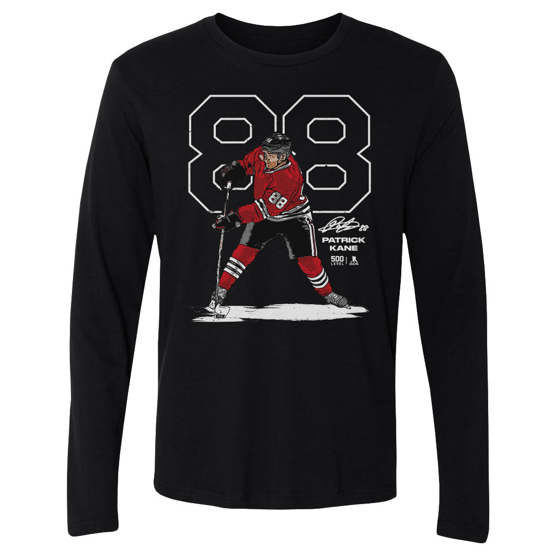 Patrick Kane Chicago Outline WHT
