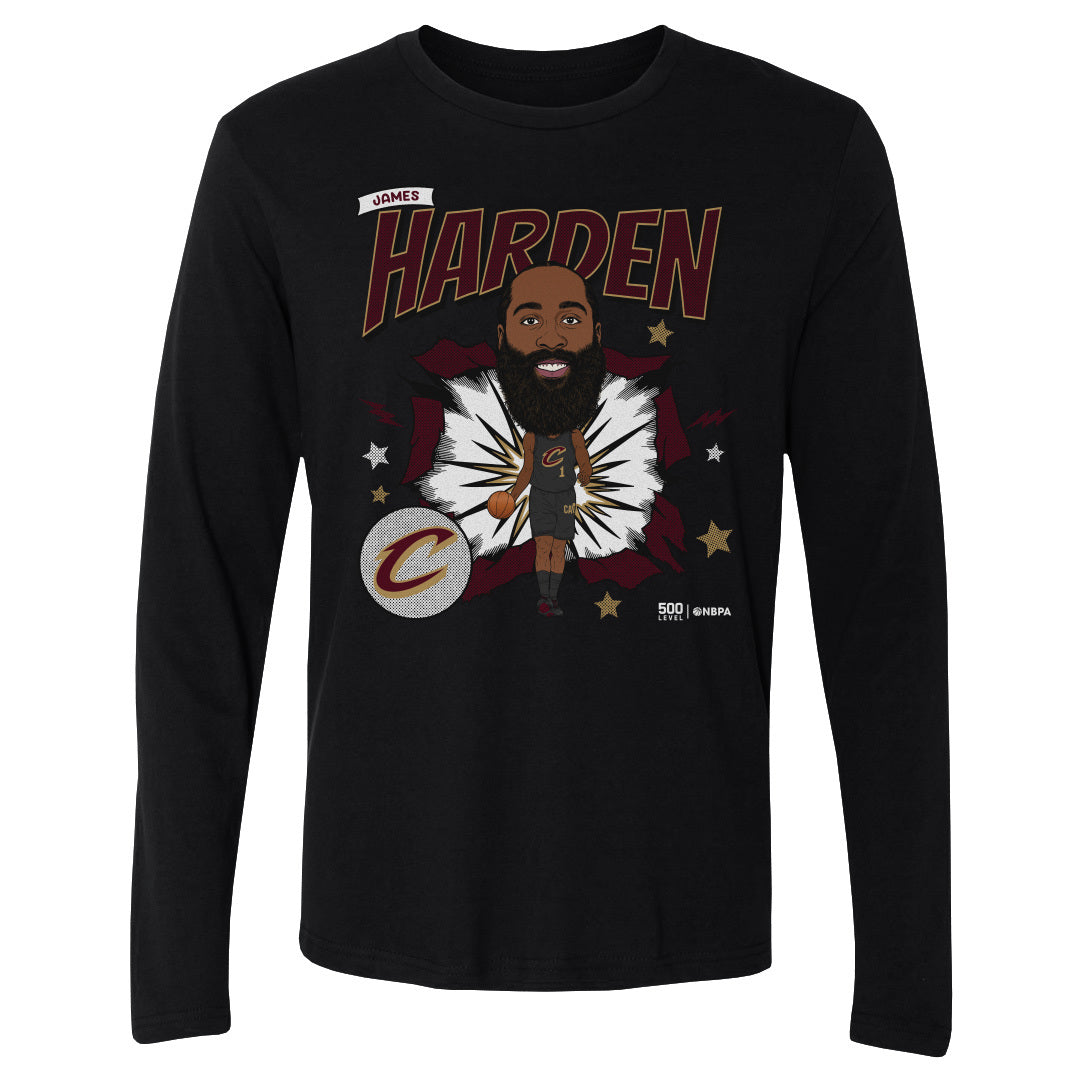 James Harden Cleveland Cavaliers Caricature WHT