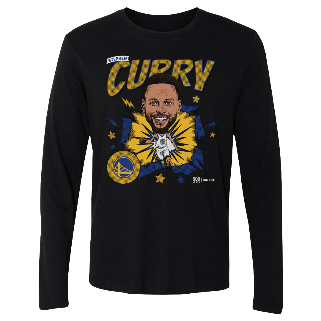 Steph Curry Golden State Warriors Caricature WHT