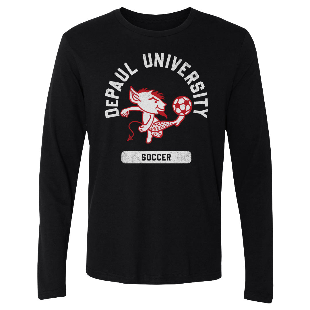 DePaul Blue Demons Mascot Soccer WHT