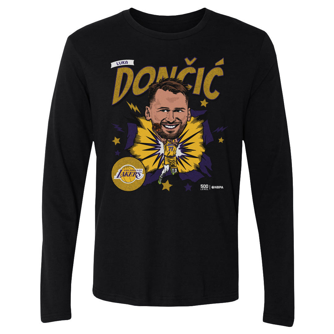 Luka Doncic Los Angeles Lakers Caricature WHT