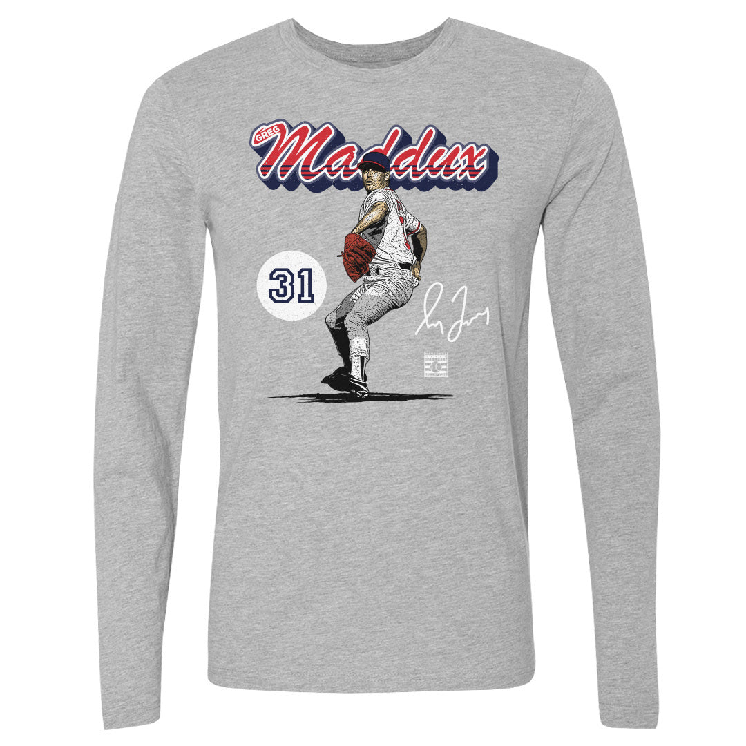 Greg Maddux Atlanta Retro Script WHT