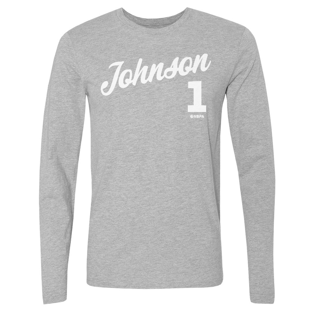 Jalen Johnson Atlanta Script WHT