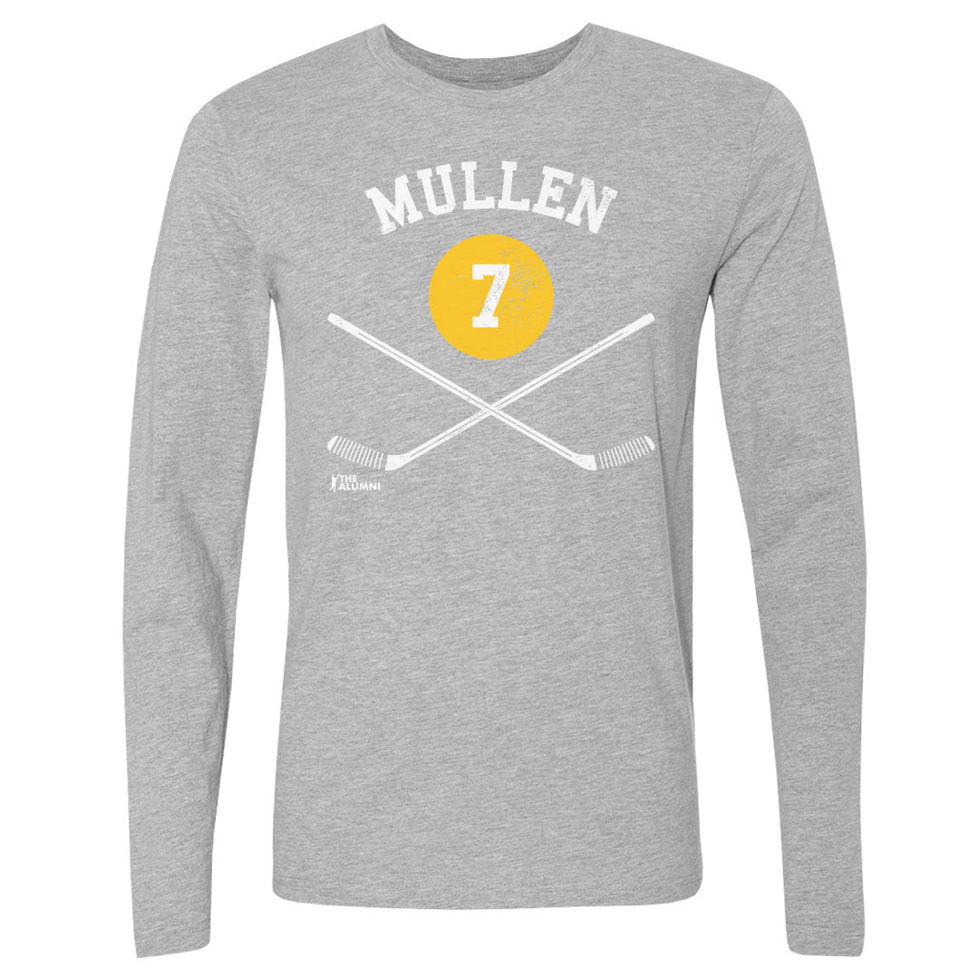 Joe Mullen Pittsburgh 7 Sticks WHT