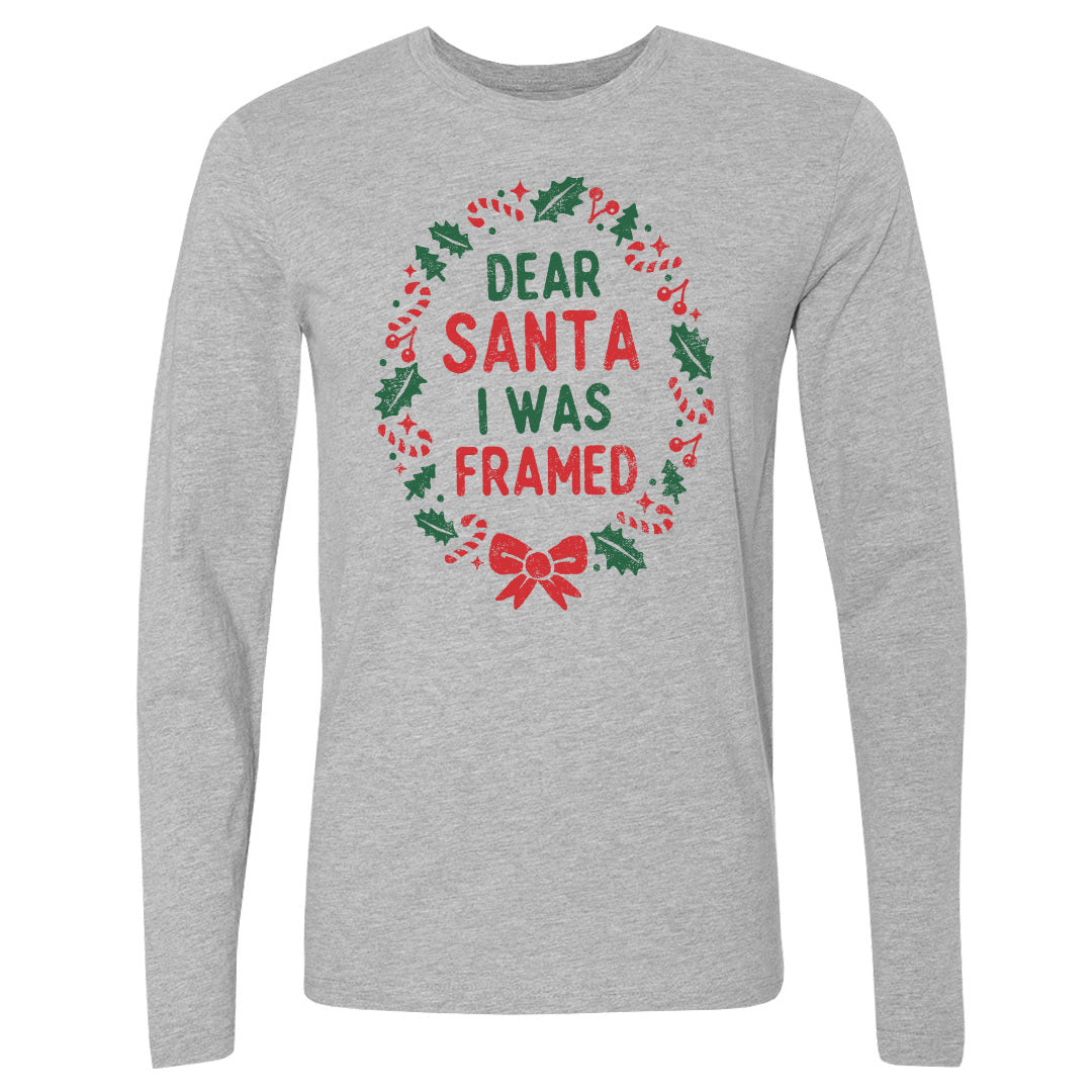 Christmas Dear Santa I Was Framed WHT