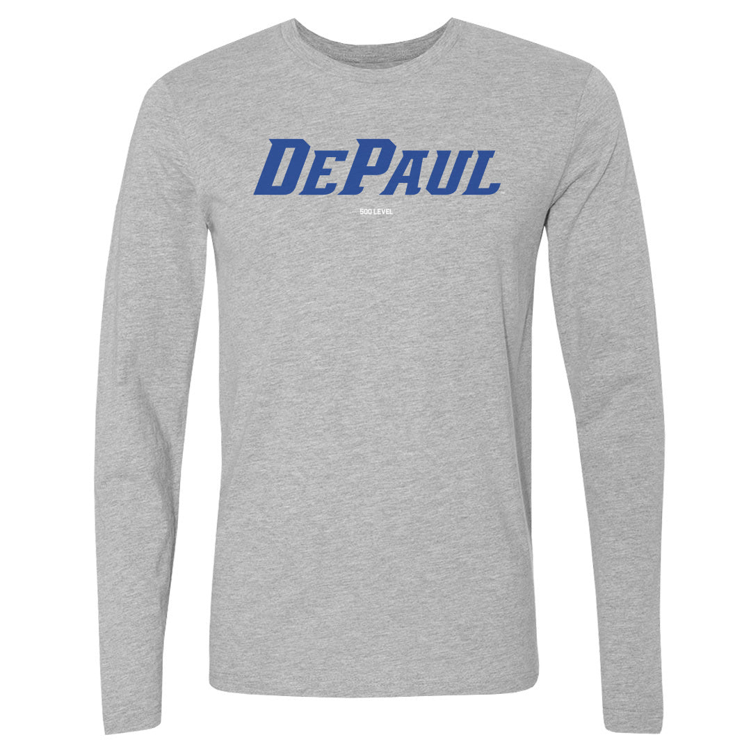 DePaul Blue Demons Wordmark Royal WHT