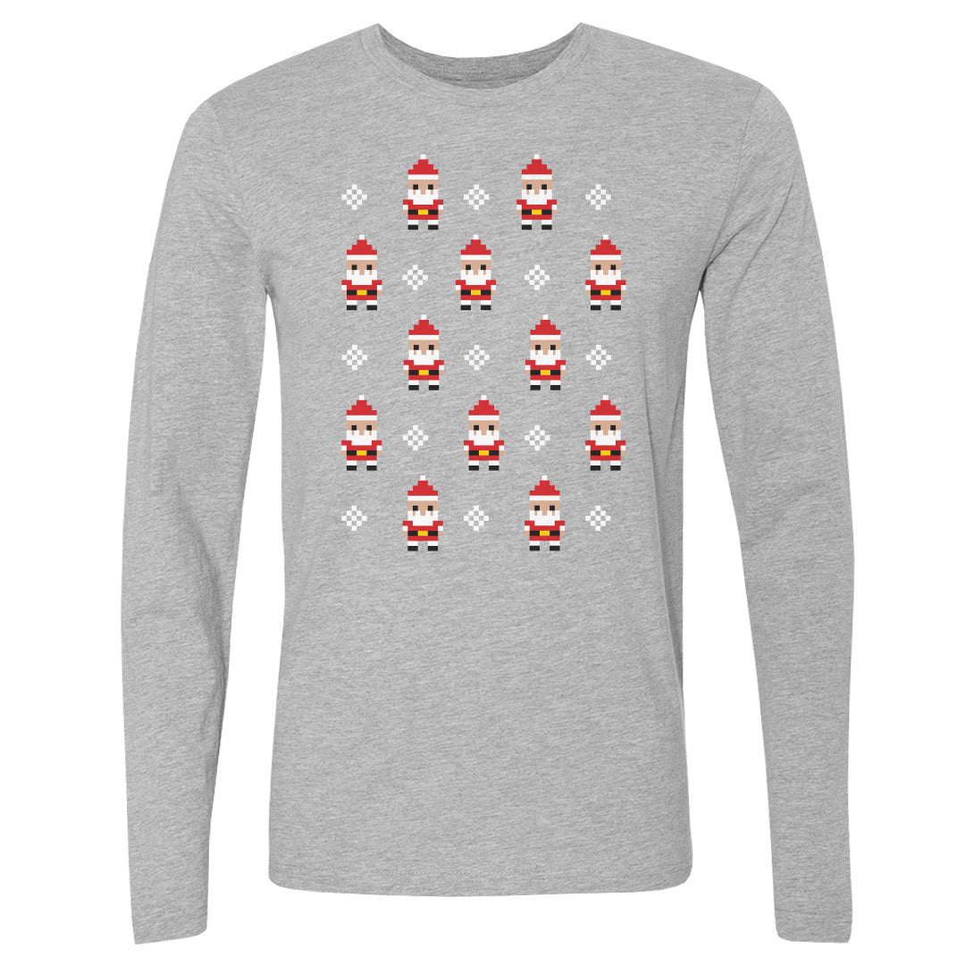 Christmas 8-bit Santas WHT