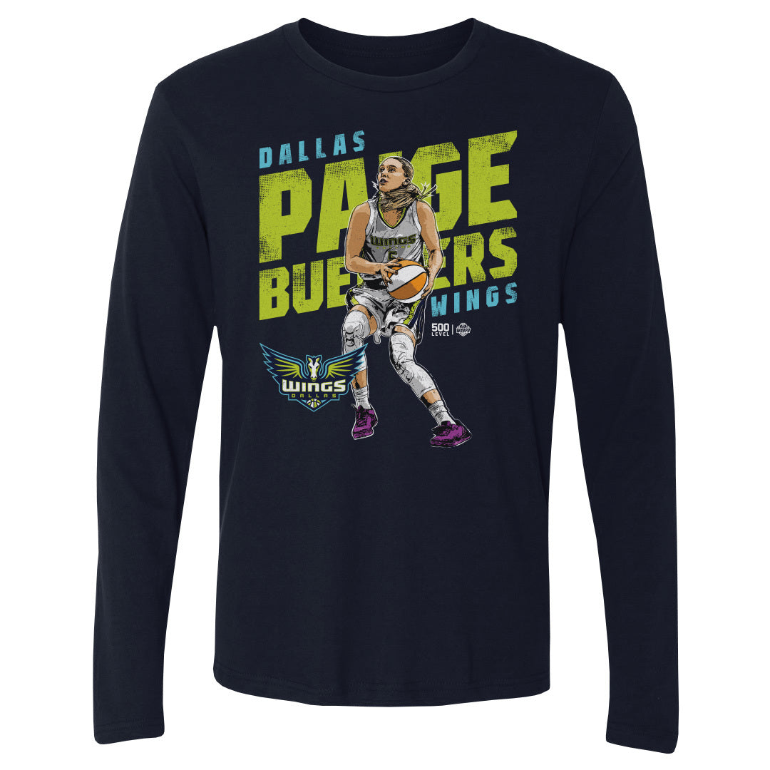 Paige Bueckers Dallas Wings Slant WHT