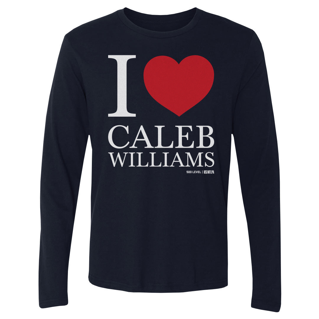 Caleb Williams Chicago I Love WHT
