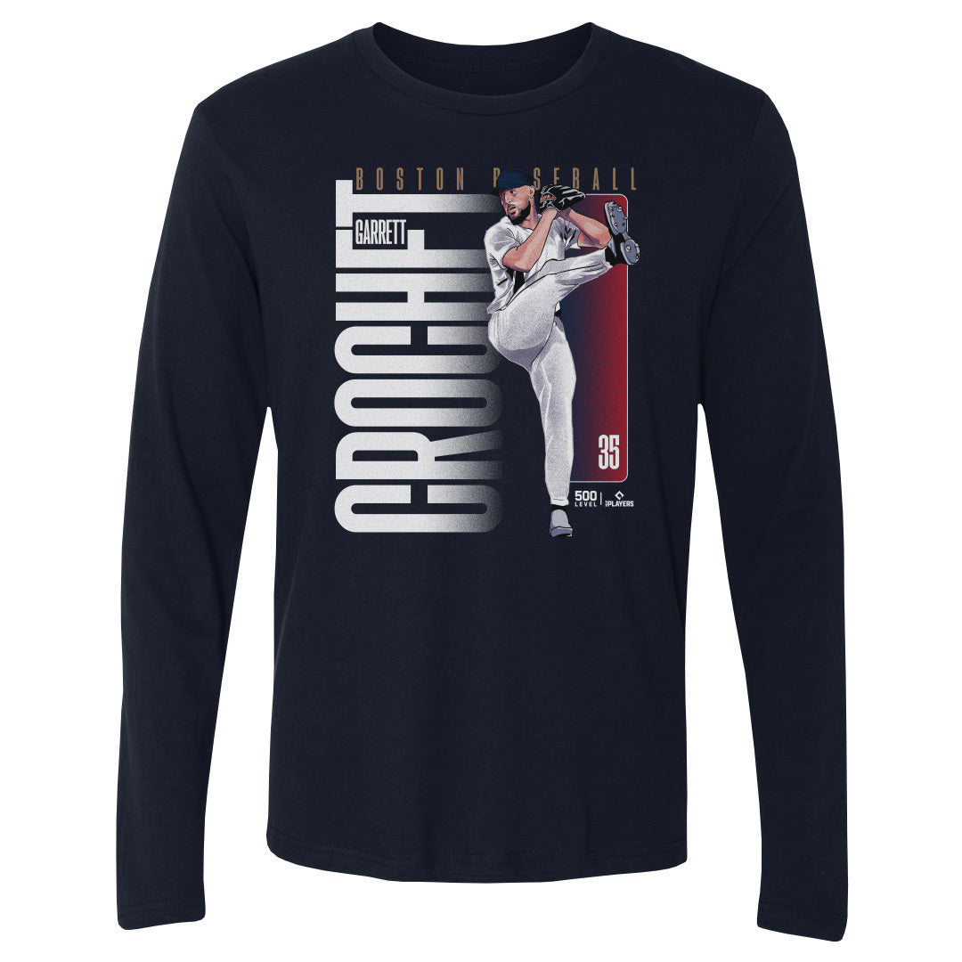 Garrett Crochet Boston Vertical Name WHT