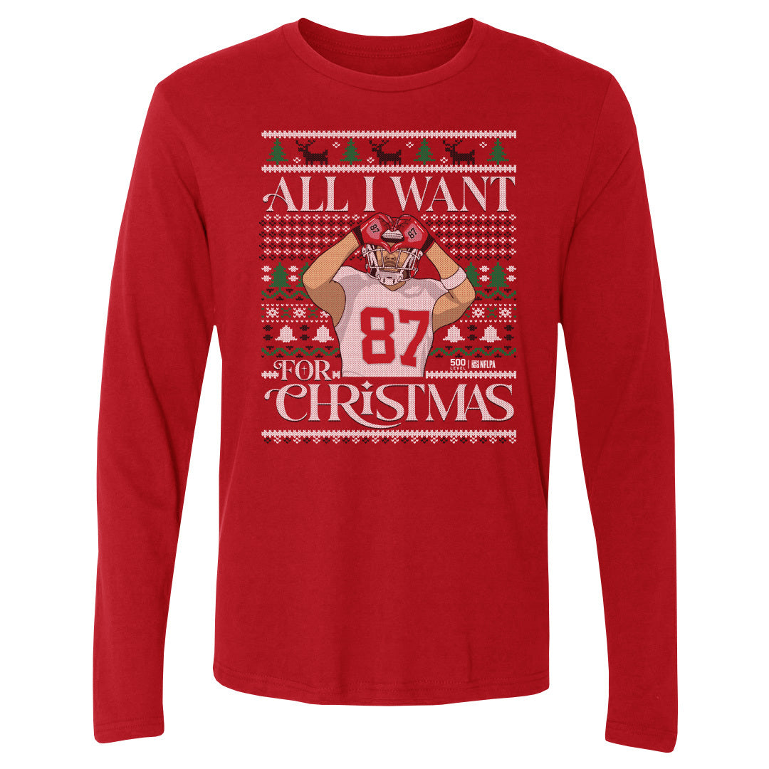Travis Kelce Kansas City Ugly Sweater WHT