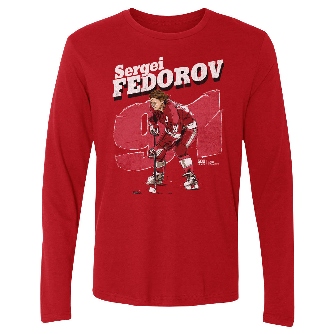 Sergei Fedorov Detroit Retro WHT