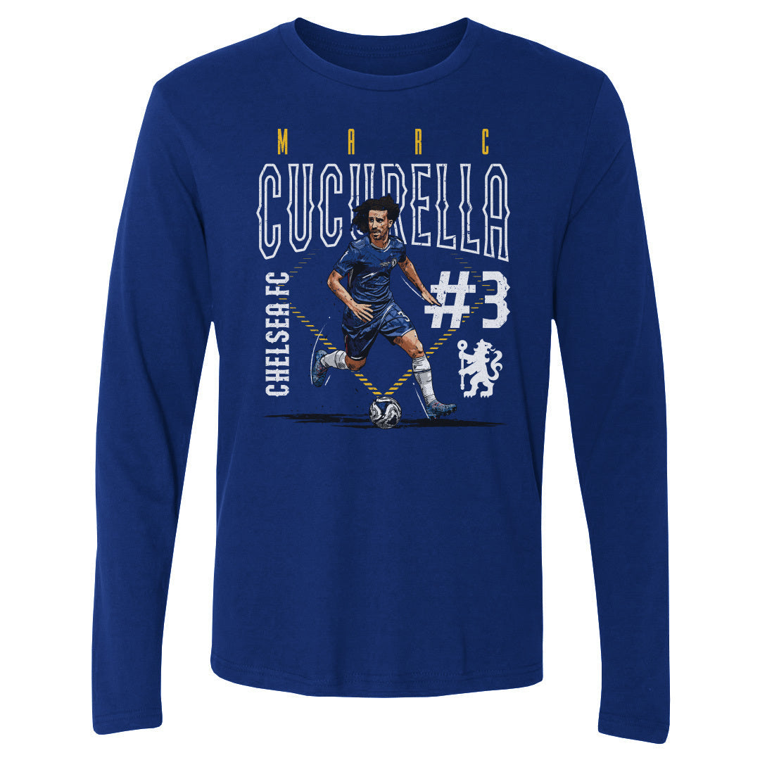 Marc Cucurella Chelsea FC Outline Number WHT
