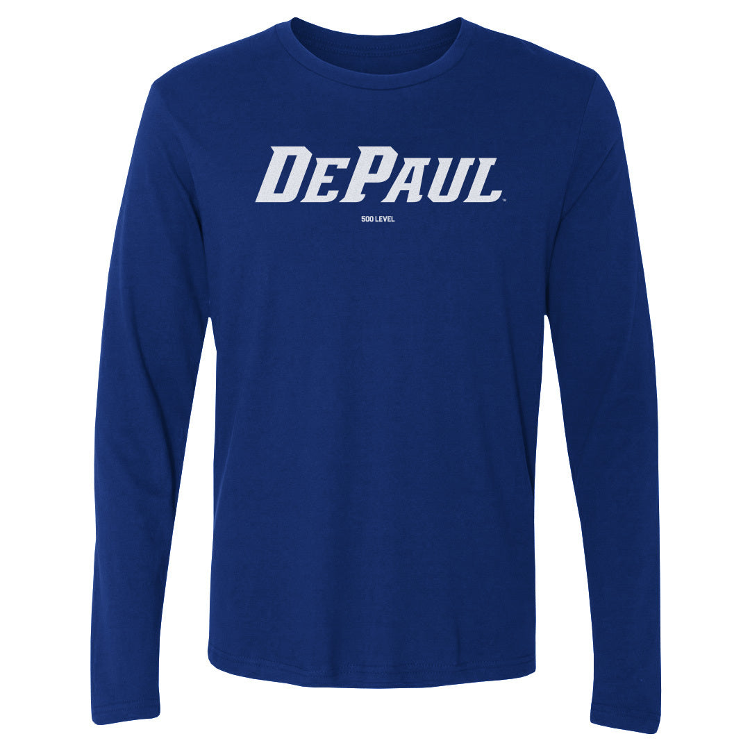 DePaul Blue Demons Wordmark White WHT
