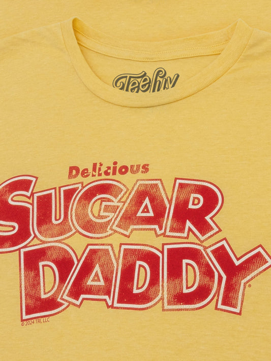 Delicious Sugar Daddy Candy Mens T Shirt Light Yellow