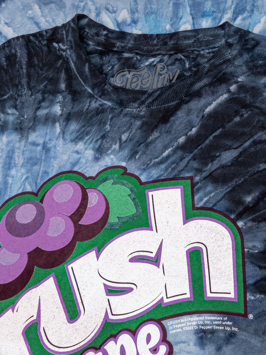Grape Crush Soda Logo Tie Dye Mens T Shirt Evening Sky Tie Dye