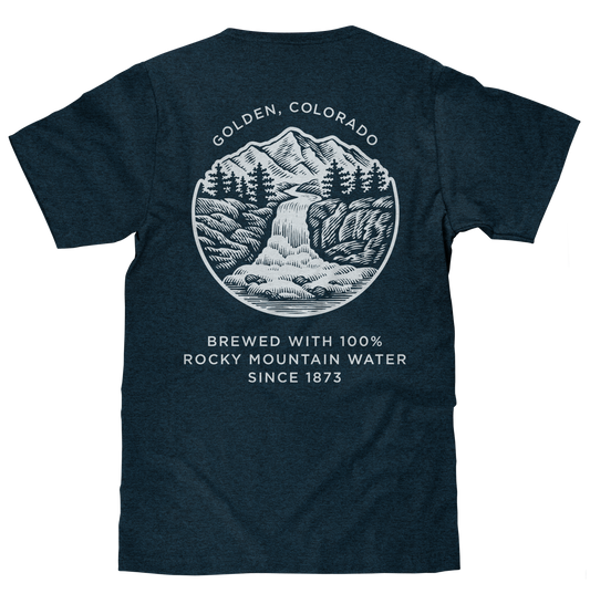 Coors Banquet Golden Colorado Mens T Shirt Denim Black Heather