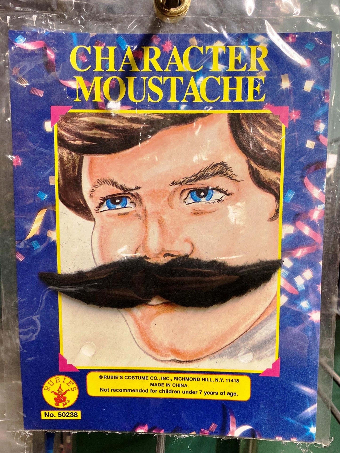 Wing Character Mustache Black