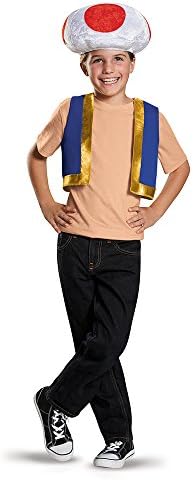 Disguise Super Mario Bros. Toad Mushroom Child Costume Kit