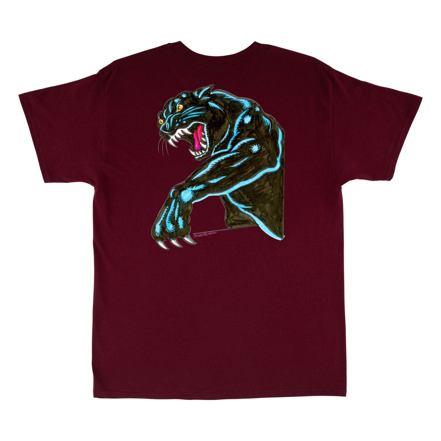 Santa Cruz Natas Sketch Panther Mens T Shirt