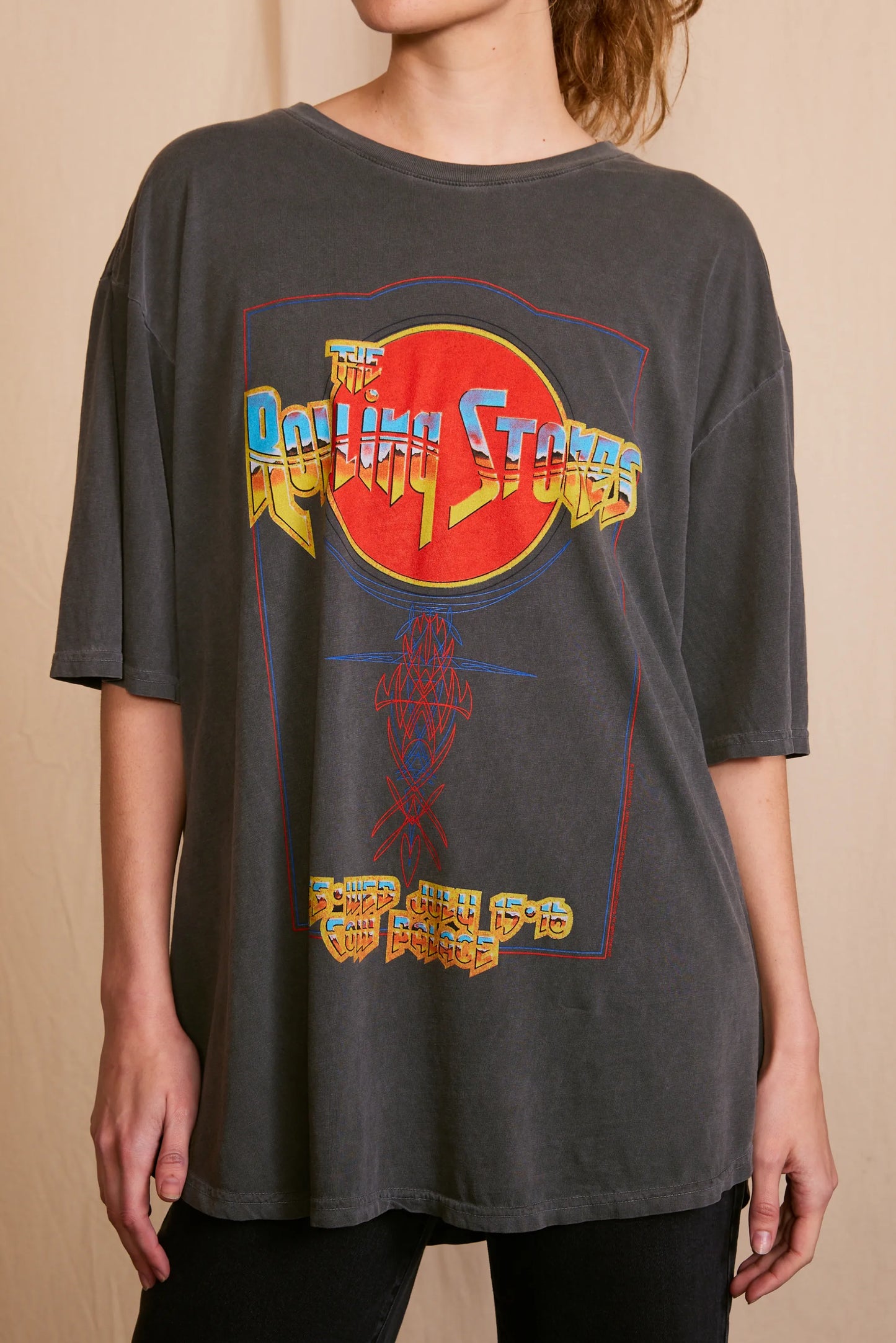 The Rolling Stones Cow Palace Oversized Tee Womens T Shirt