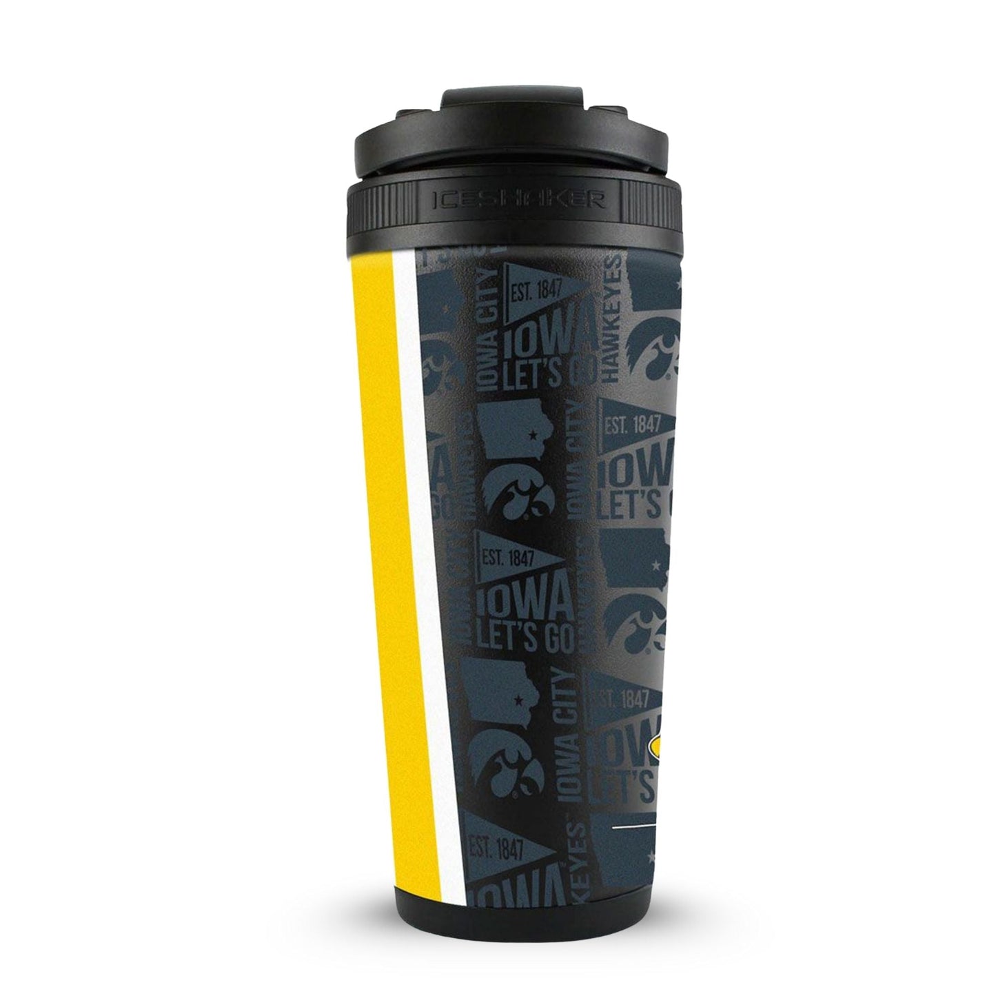 University of Iowa 26oz Ice Shaker Cup Officially Licensed