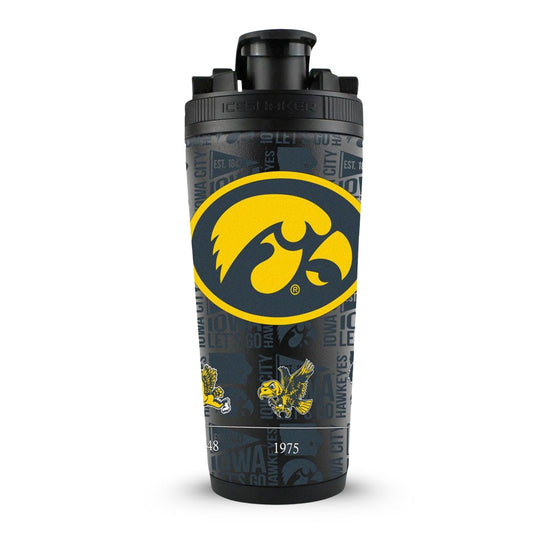 The College Vault - Iowa Hawkeyes 4D Ice Shaker Cup Officially Licensed