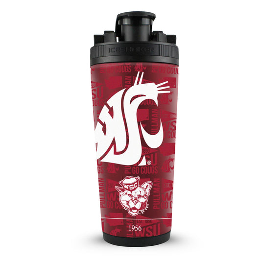 The College Vault - Washington State Cougars 4D Ice Shaker Cup Officially Licensed
