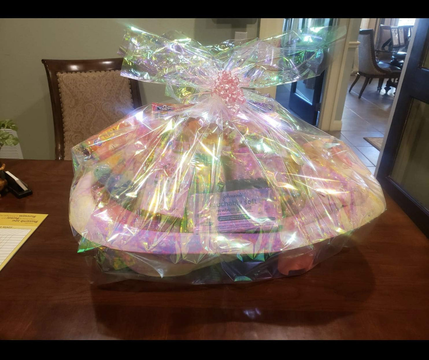 Stunning Opal Iridescent Cello Wrap - 10' x 30" Sheets Perfect for Gift Baskets