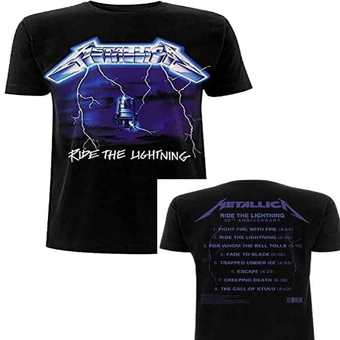 Metallica Ride the Lightning Mens T Shirt Black