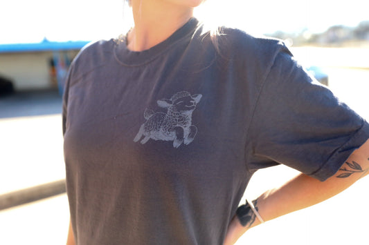 Black Sheep Graphic Tee Womens T Shirt or Crewneck Sweatshirt Grey