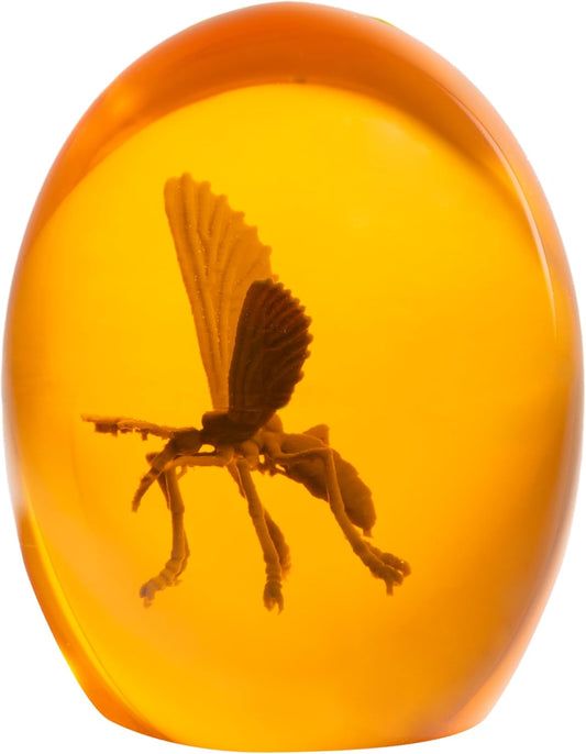 Prehistoric Mosquito in Amber Replica Resin JP Dinosaur Movie Paperweight Halloween Cosplay Prop