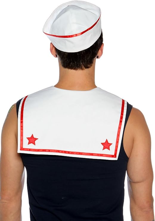 Retro Sailor White Seaman Adult Navy Military Costume Small