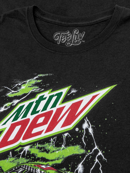 Mountain Dew Racecar Mens T Shirt Black