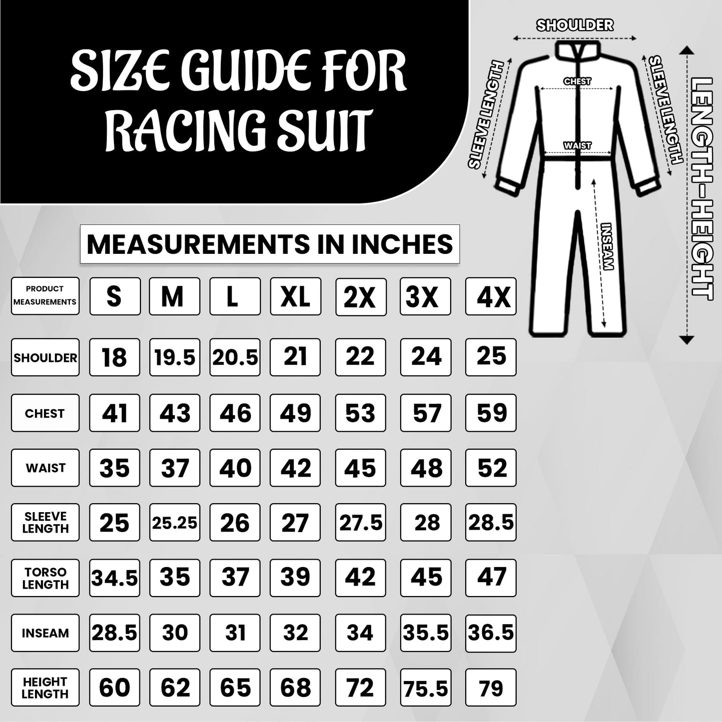 WonderBread Jumpsuit: Ricky Bobby Race Driver Costume Mashup (No Embroidery) for Adult Halloween Cosplay