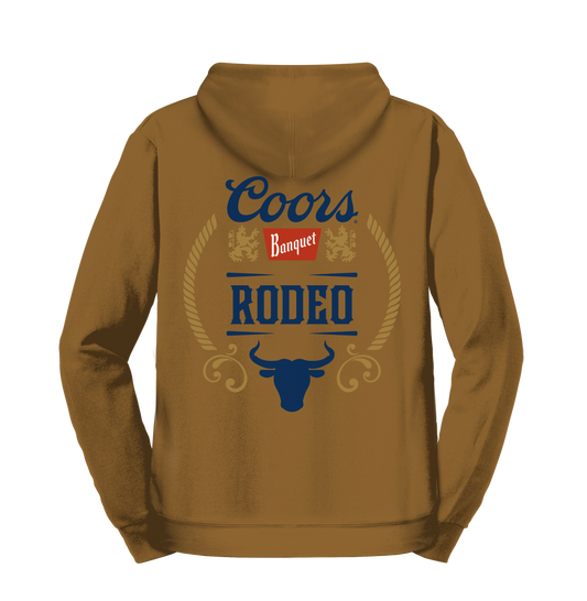 Coors Rodeo Hooded Sweatshirt Hoodie Brown