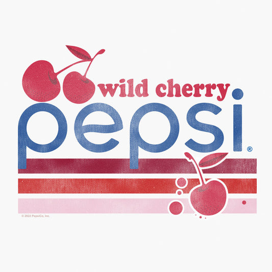 Vintage Wild Cherry Pepsi Logo Mens T Shirt White