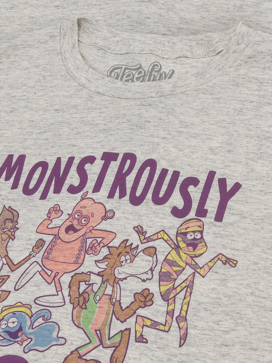 Monstrously Good General Mills Cereal Monster Cartoon Mascots Mens T Shirt Heather Oatmeal