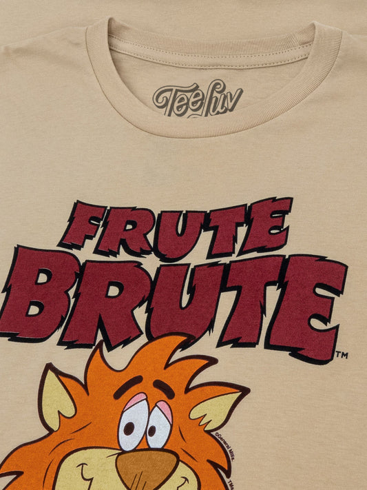 Frute Brute Cereal Retro 70s Cartoon Werewolf Mens T Shirt Cream