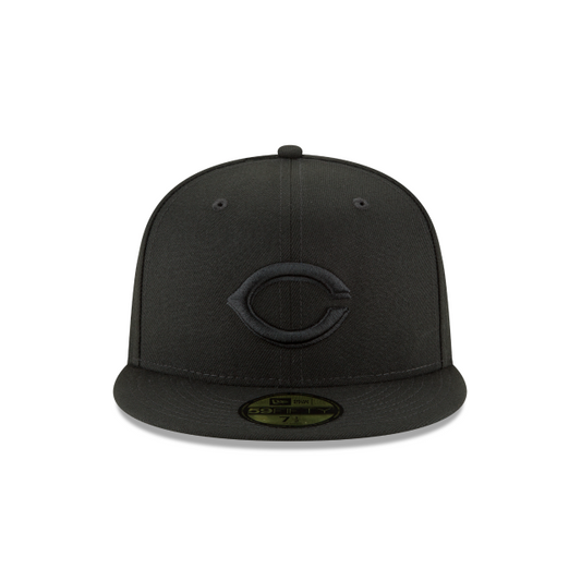 Cincinnati Reds - 59Fifty Basic Black on Black Hat New Era