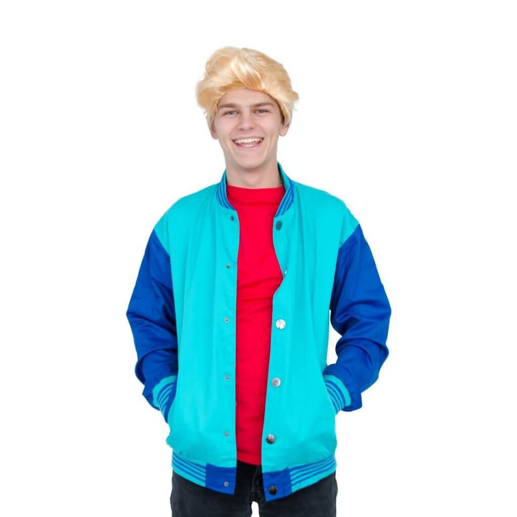 90's Saved by the Stud Costume Bayside Jacket & Wig