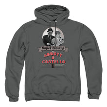Load image into Gallery viewer, Abbott & Costello Super Sleuths Mens Hoodie Charcoal