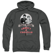 Load image into Gallery viewer, Abbott & Costello Super Sleuths Mens Hoodie Charcoal