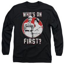 Load image into Gallery viewer, Abbott & Costello First Mens Long Sleeve Shirt Black