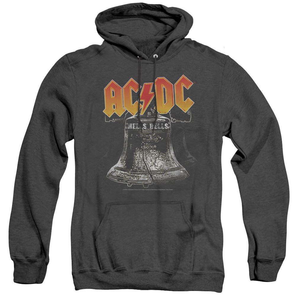 Acdc Hells Bells Heather Mens Hoodie Black