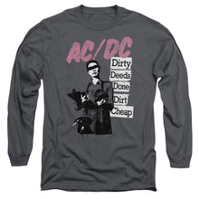 Load image into Gallery viewer, AC/DC Dirty Deeds Mens Long Sleeve Shirt Charcoal